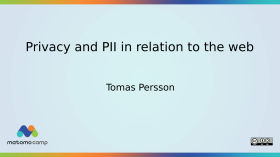 Privacy and PII in relation to the web by MatomoCamp Recordings