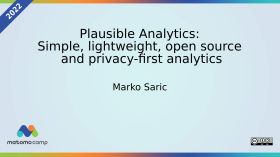 Plausible Analytics: Simple, lightweight, open source and privacy-first analytics by MatomoCamp Recordings