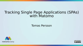 Tracking Single Page Applications (SPAs) with Matomo by MatomoCamp Recordings