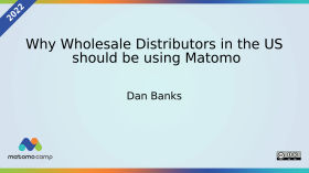 Why Wholesale Distributors in the US should be using Matomo by MatomoCamp Recordings