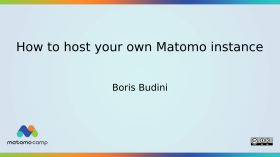 How to host your own Matomo instance by MatomoCamp Recordings